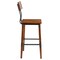 Flash Furniture Rustic Antique Walnut Industrial Wood Dining Barstool, PK4 4-XU-DG-W0236B-GG - alternate 5